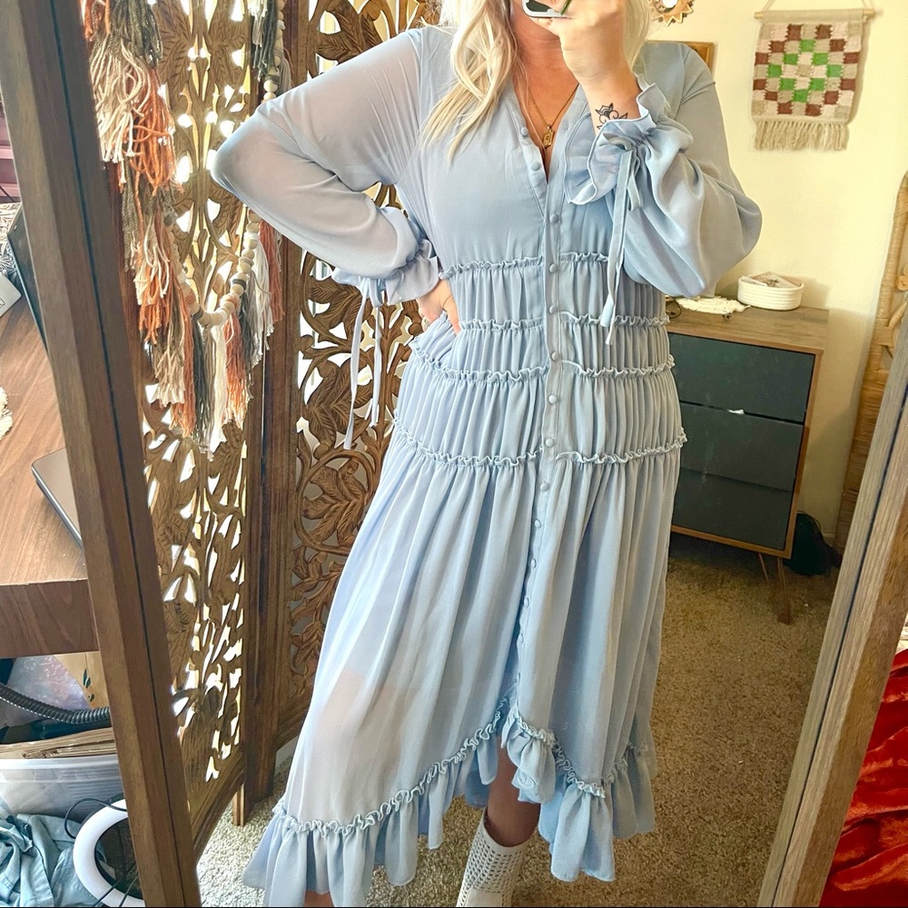 Boho long sleeve dress NWT